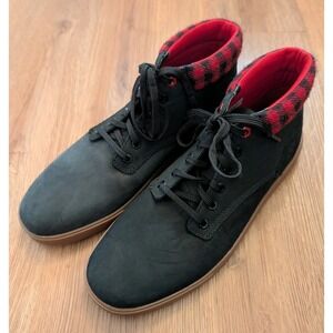 Timberland Groveton Orthopedic Men's Chukka Boots Size 11.5 Black & Red Check
